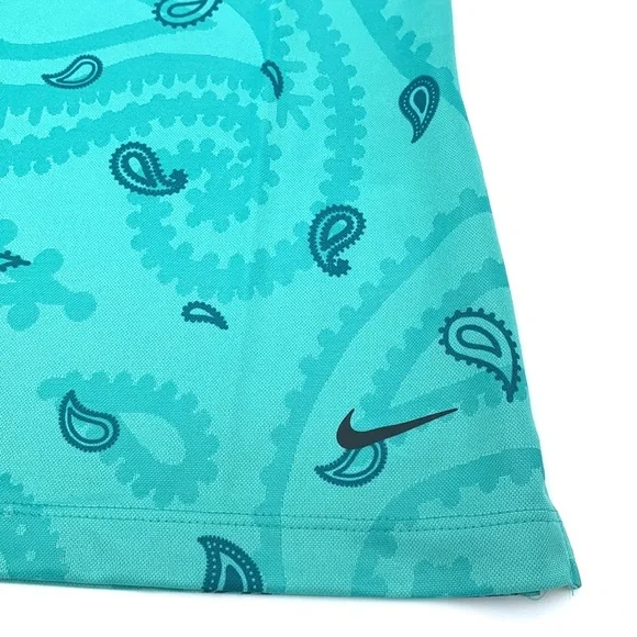 Nike Dri-Fit Victory Print Split Neck Golf Top Size Small - Picture 6 of 16